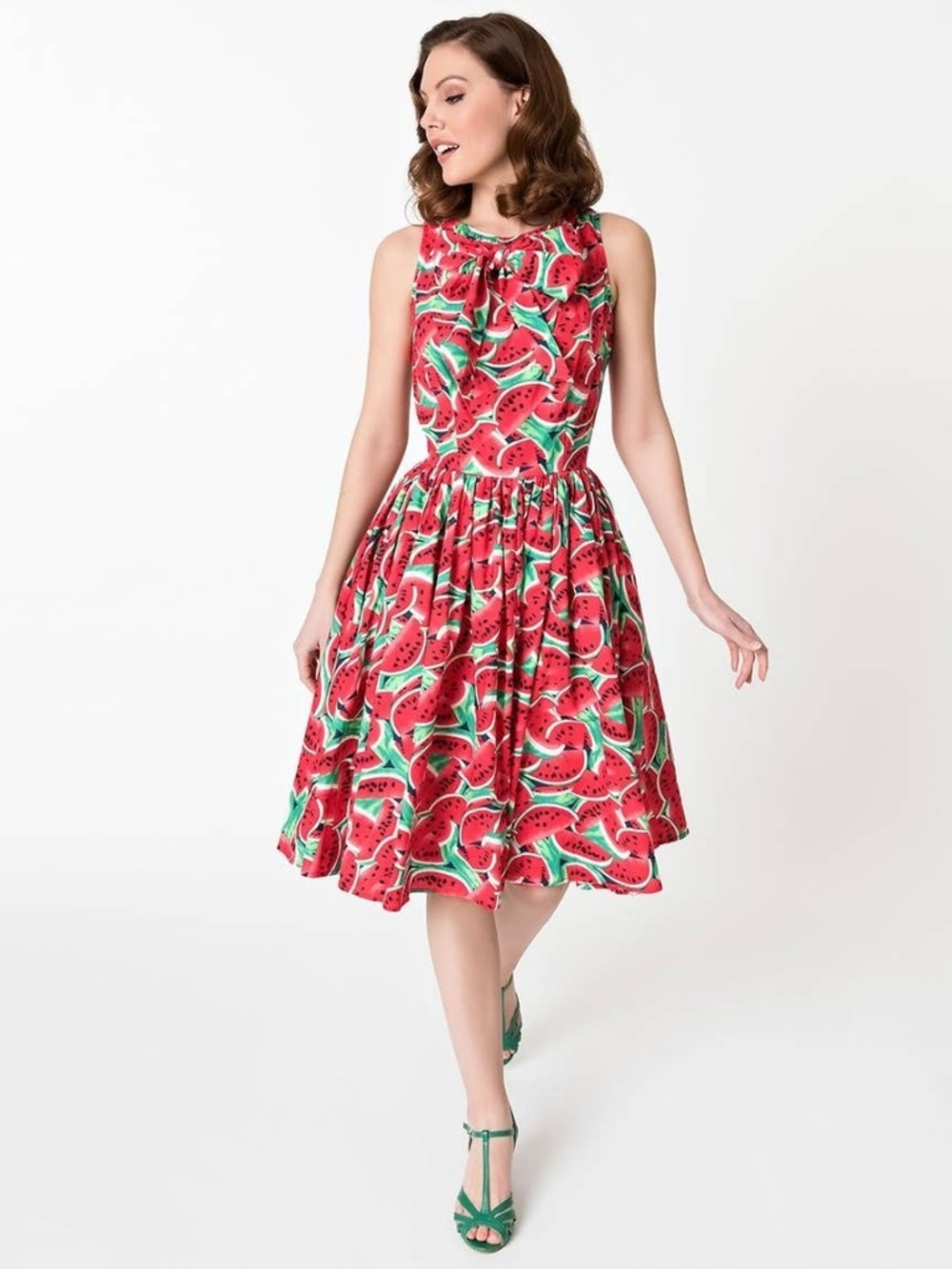 Unique vintage sleeveless summer dress